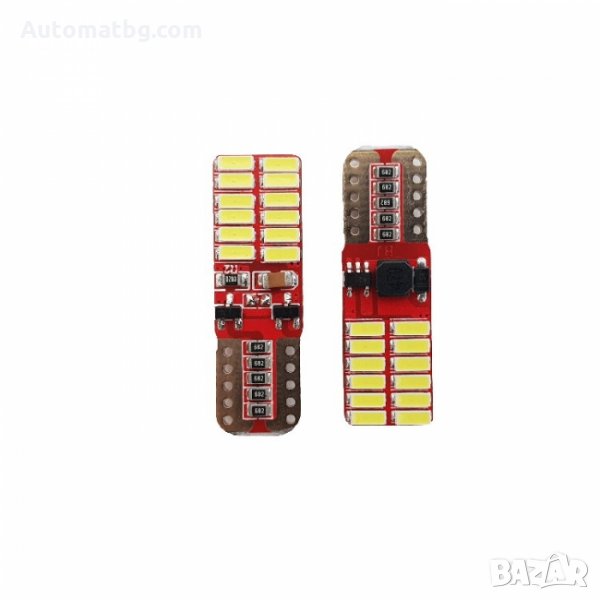 Диодни крушки Automat, 24SMD, T10, снимка 1