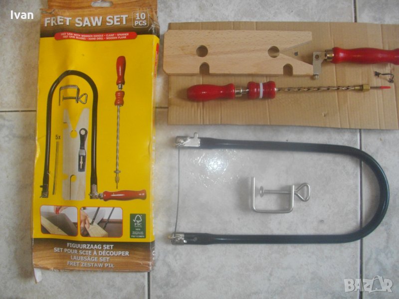 Нов Комплект-Мини Ножовка С Ръчно Шило-Пробой-За Фини Срезове, снимка 1