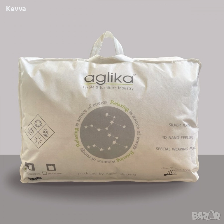 Бяла олекотена завивка, снимка 1