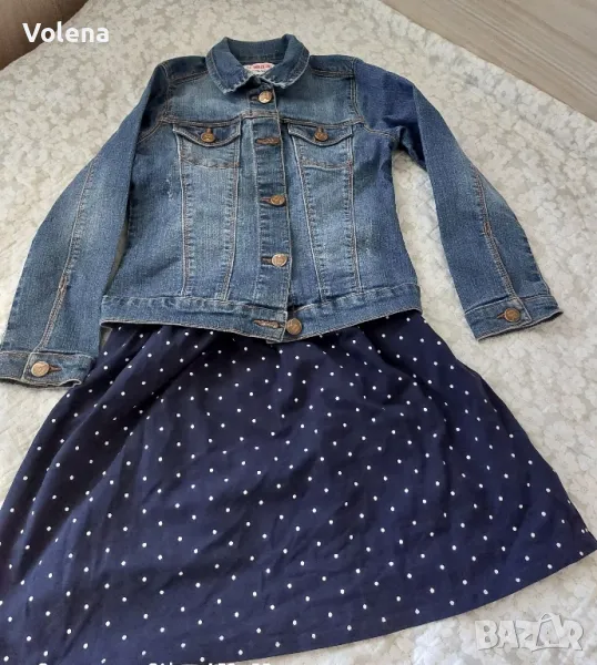 Дънково яке+рокля, снимка 1