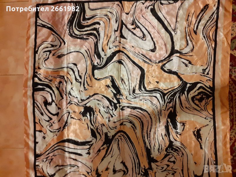 Разкошен сатенен шал-фишу, снимка 1