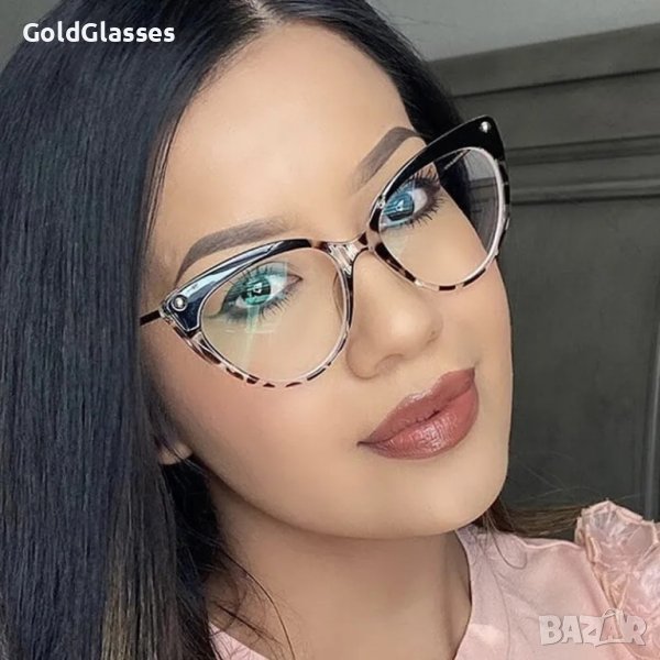 Рамки за очила черни тип котешко око, снимка 1