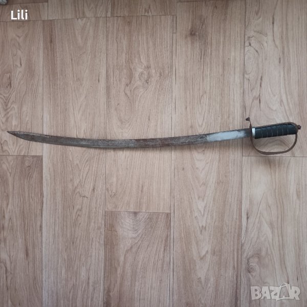 Стара масивна военна сабя 86 см ...меч ятаган каракулак нож, снимка 1