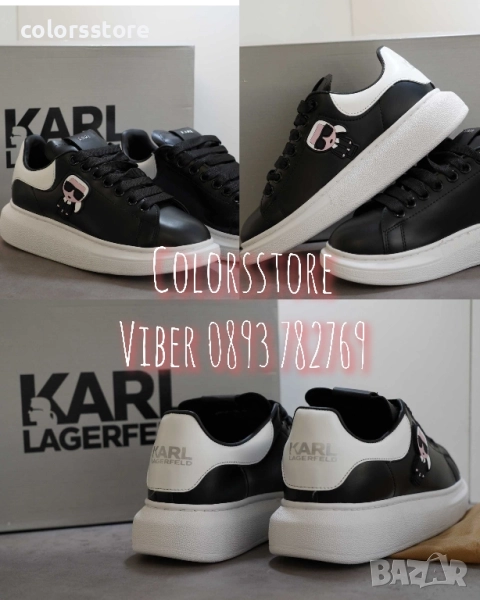 Мъжки черни кецове Karl Lagerfeld/BR214p, снимка 1