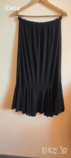 Черна пола, разкроена, номер 56, снимка 1