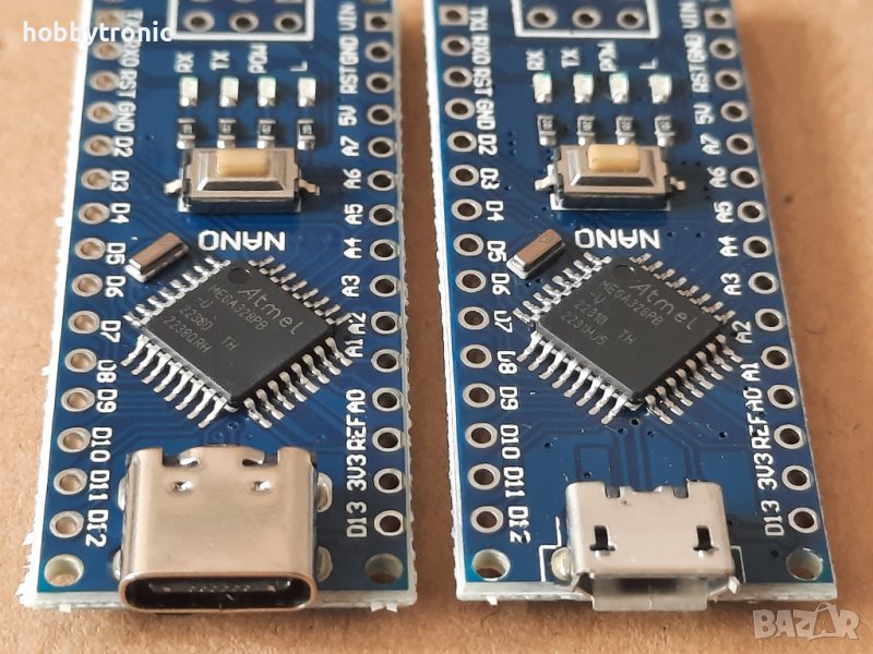 Arduino Nano V3 ATMEGA328P с незапоени рейки , снимка 1