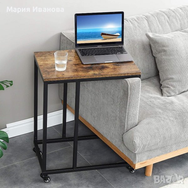 Мултифункционална помощна масичка с колелца TMJ009H , снимка 1