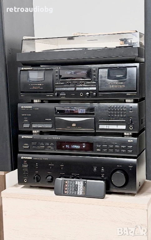 🔉ТОП ЦЕНА - Ретро аудио система сет PIONEER - усилвател + дек + cd + тунер + грамофон 🔊, снимка 1