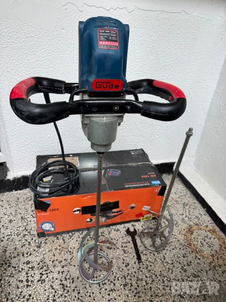 Електрически Миксер за Строителни Разтвори, Материали - Güde GRW 1800 58048 + 2 Бъркалки!, снимка 1