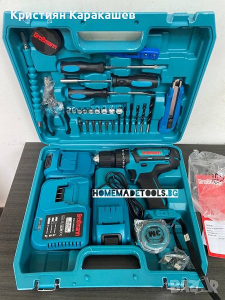 Акумулаторен Ударен Винтоверт с 2 Батерии GROSSMAN 36V, снимка 1