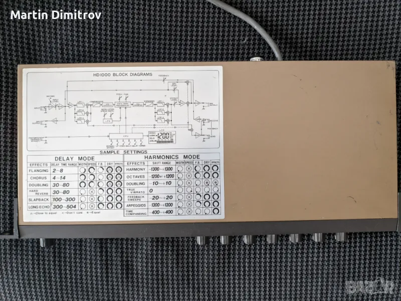  Ibanez Harmonics/Delay HD1000, снимка 1
