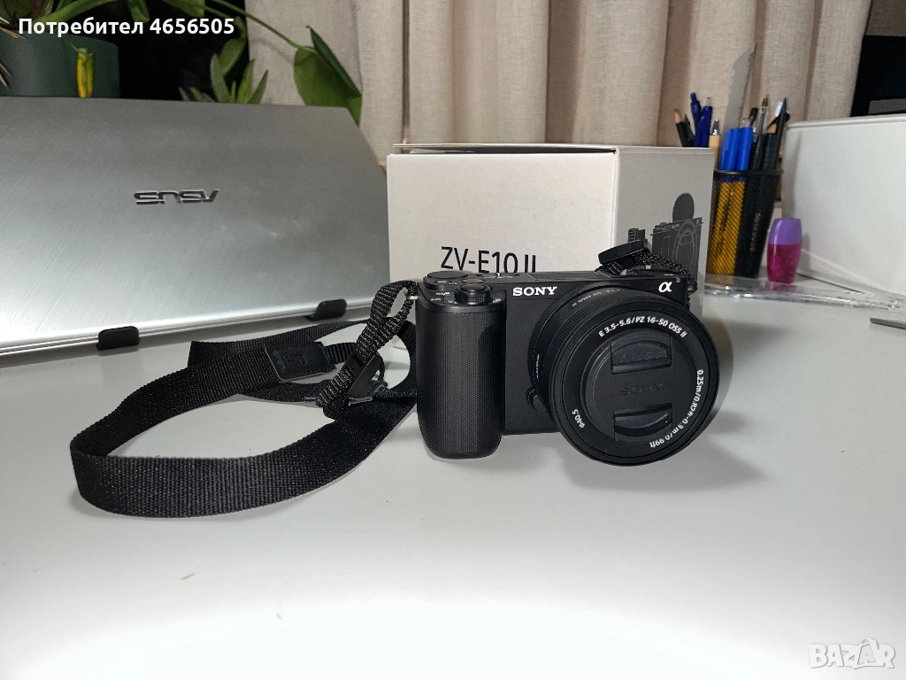 Sony ZV E-10 II в гаранция, перфектната камера за влог и контент, снимка 1