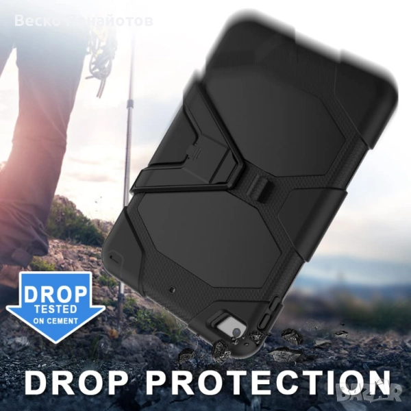 	Калъф за iPad 7.9 инча Mini 5 2019 / iPad Mini 4 с поставка, 3-в-1 здрав, устойчив на падане калъф , снимка 1