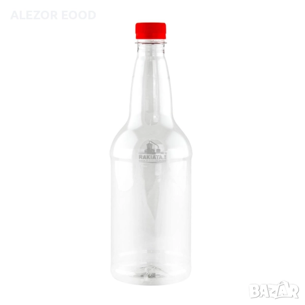 Пластмасова бутилка 1 л с капачка за вино и сок, снимка 1