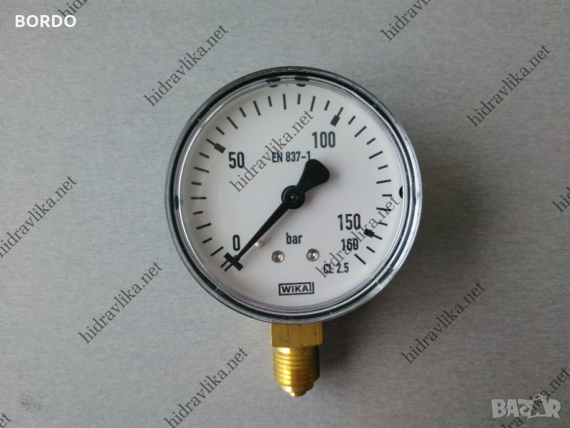 Манометър WIKA - Ф63/0-160 bar (радиален), снимка 1