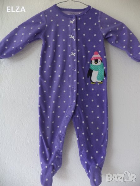 поларена пижамка за 6-9 месеца  , снимка 1