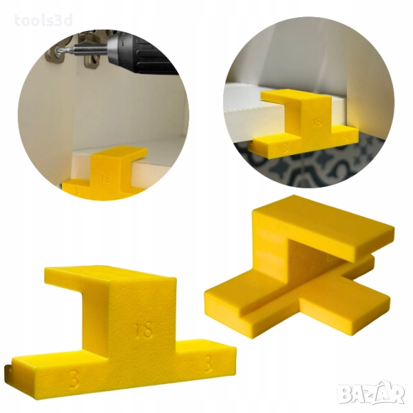 Приспособление за монтаж на кухненски вратички, снимка 1