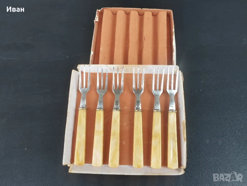 Руски комплект вилици за десерт, снимка 1