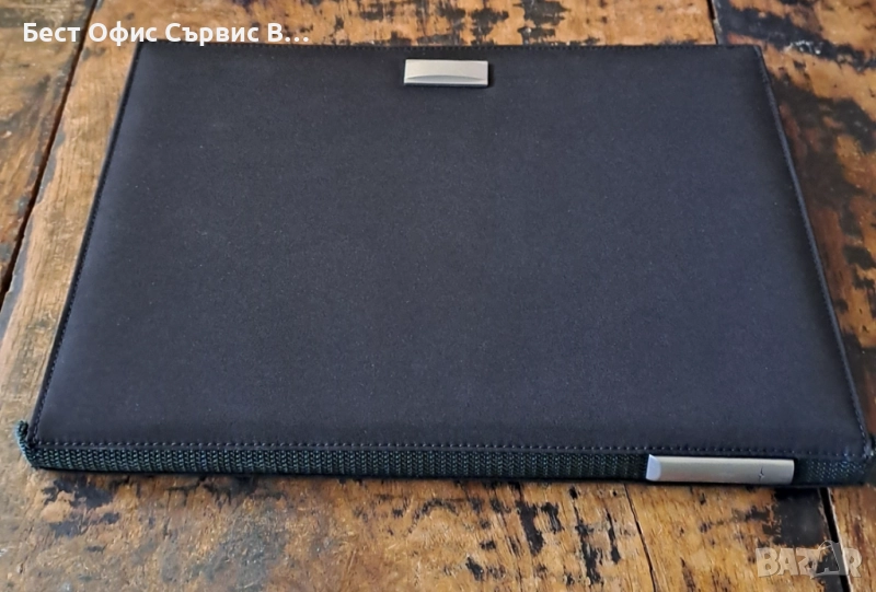папка луксозна за документи без/с цип Марксман Marksman черен размер А4, снимка 1