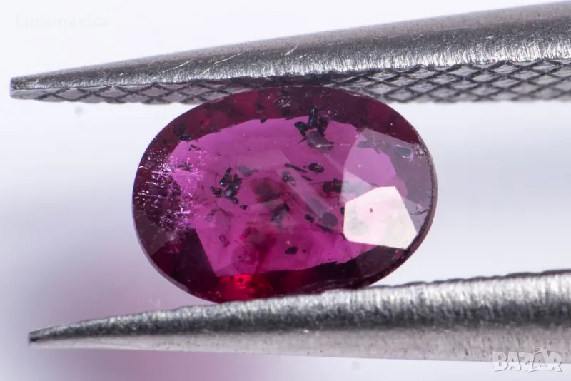 Рубин 0.34ct нетретиран овална шлифовка #5, снимка 1