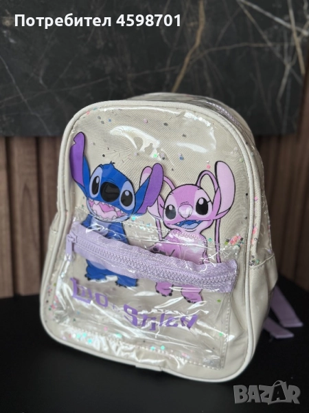 Детска раничка Стич, Мики и Мини Маус, снимка 1