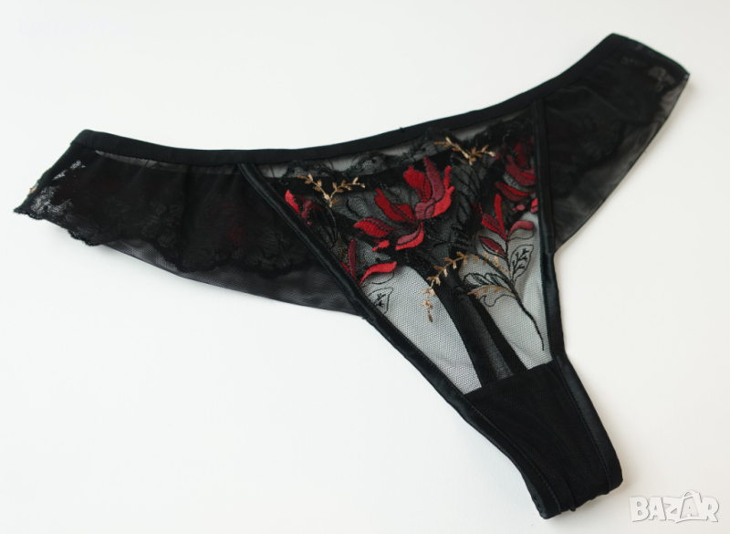 S/M луксозни дамски полупрашки с цветна бродерия, снимка 1