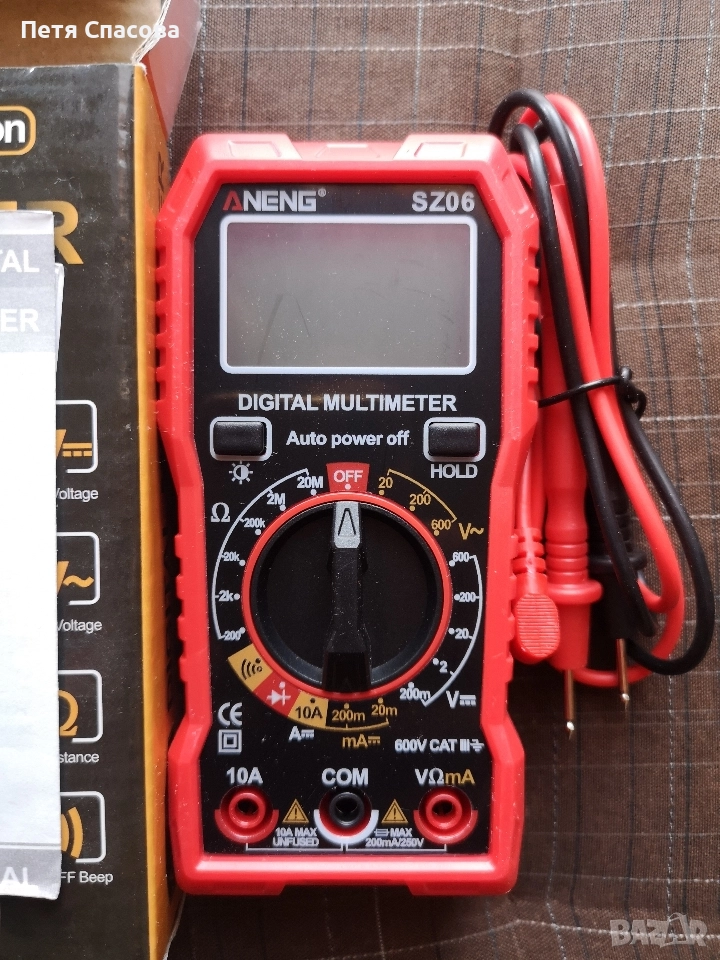 Мултиметър / Мултицет ANENG SZ06, снимка 1