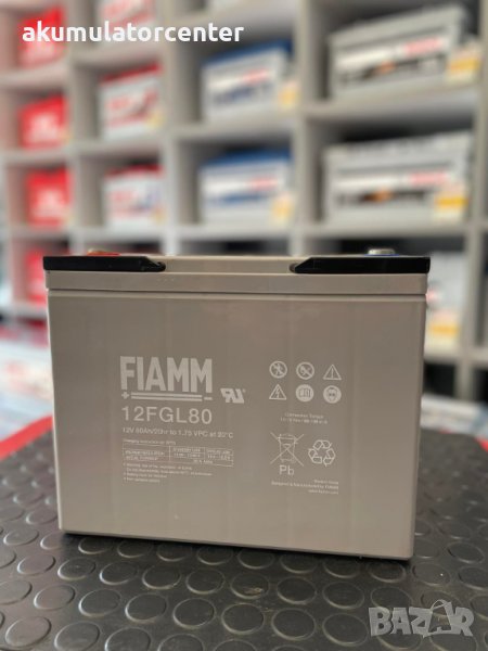 ТЯГОВ гелов акумулатор FIAMM 80Ah , снимка 1