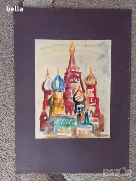 2 АВТОРСКИ АКВАРЕЛА НА ХУД.КРАСИМИР КРЪСТЕВ, снимка 1