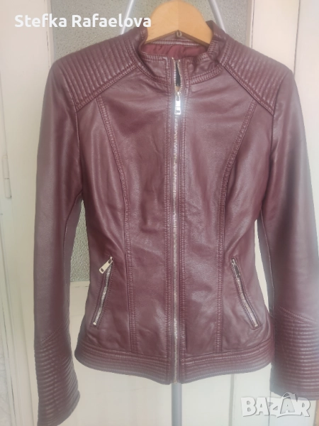 Дамско кожено яке xs, снимка 1