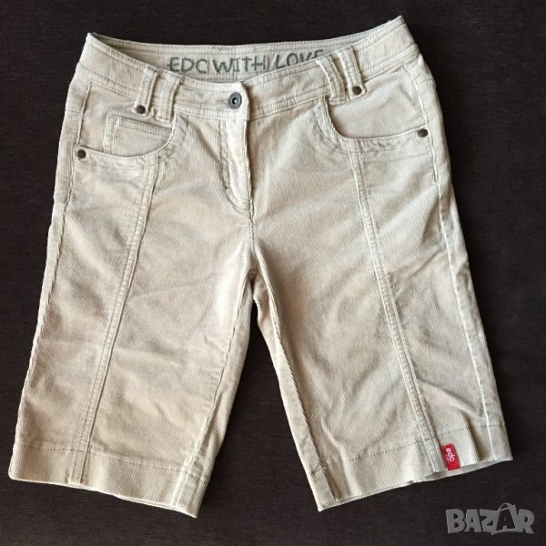 Детски бермуди ESPRIT оригинал, за 158см., от кадифе, бежови джинси, като нови!!!, снимка 1