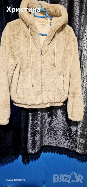 Дамско топло пухено яке, снимка 1