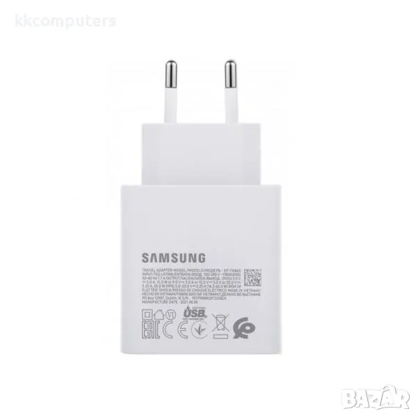 Оригинално Зарядно/Адаптер 220V Samsung 65W, AFC, Wall Charger, GP-PTU020SODWQ, White Баркод : 45651, снимка 1