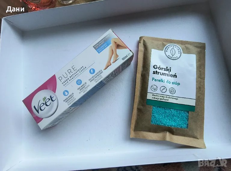 VEET PURE Крем депилатоар и перли за крака , снимка 1