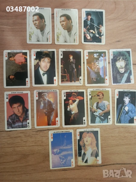 Колекционерски карти с певци  , снимка 1