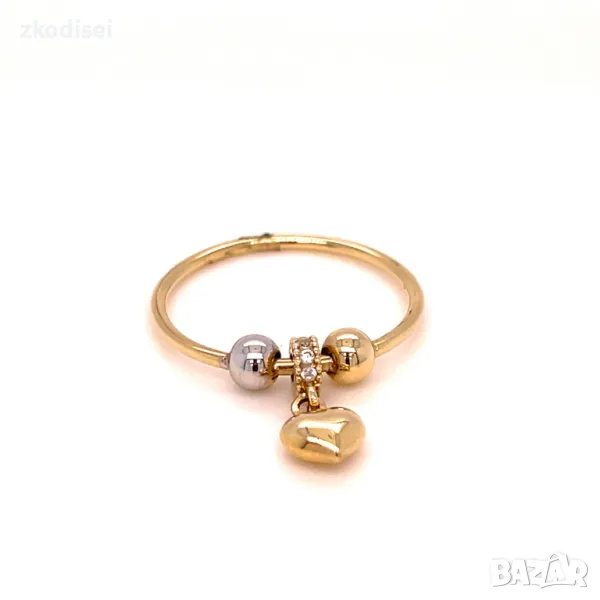 Златен дамски пръстен 1,70гр. 14кр.проба:585 размер:55 модел:30006-6, снимка 1