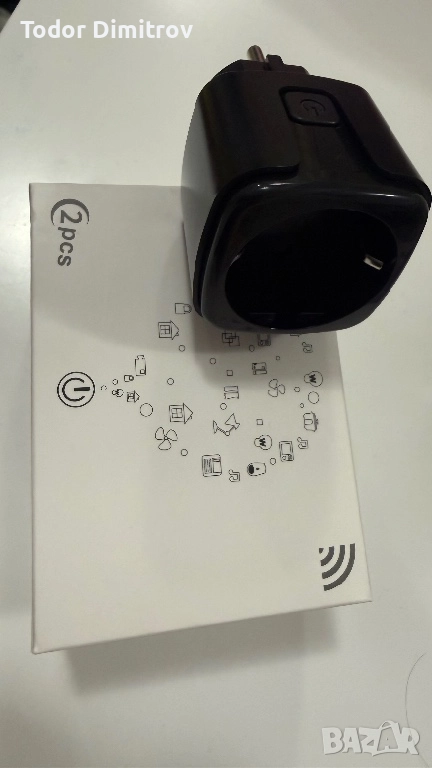 НОВ комплект 2x смарт контакти WHDZ01-W-20A – марка SixWGH, черни, снимка 1