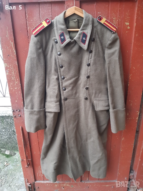 Шинел - старшина свързочник - соц . БНА , НРБ, снимка 1