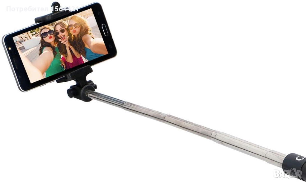 универсален селфи стик с Bluetooth, въртене на 270 градуса, снимка 1