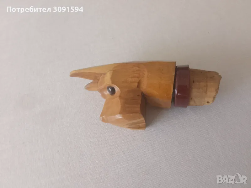  Дървена- Запушалка за бутилки 🐕🐶.   , снимка 1