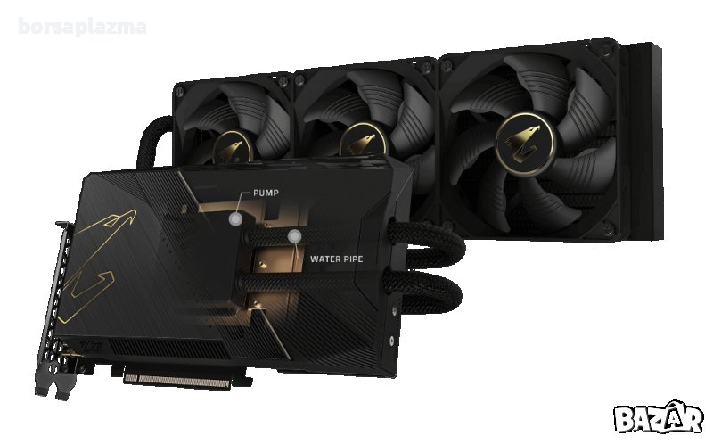 Gigabyte Aorus GeForce RTX 3090 Ti Xtreme Waterforce 24G, 24576 MB GDDR6X, снимка 1