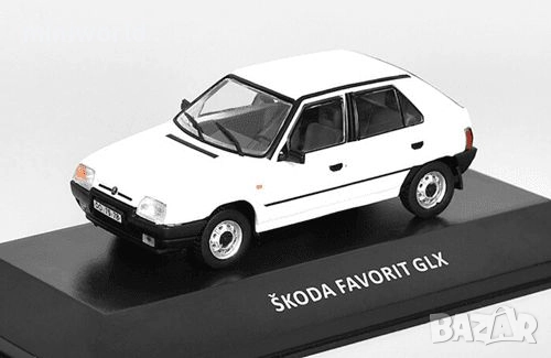 Skoda Favorit GLX 1993 - мащаб 1:43 на DeAgostini моделът е нов в блистер, снимка 1