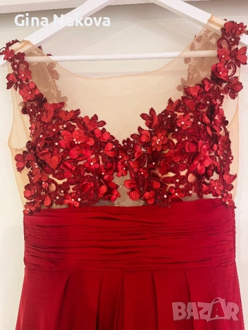 ❤️ официална бордо рокля, снимка 5 - Рокли - 54145455