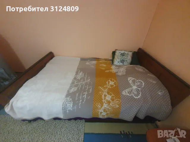 Орехово легло продава, снимка 3 - Спални и легла - 56449020