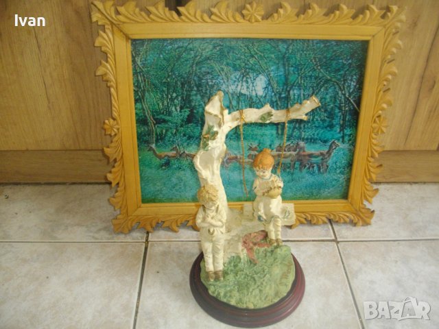 Capodimonte-31см Винтидж Порцелан Статуетка/Фигура,Подпис от Бруно Мерли-Bruno Merli-1983 Florence, снимка 3 - Статуетки - 39964138