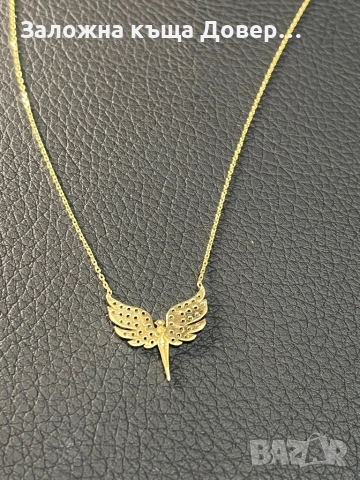 Златно колие феникс  14 карата 585 zlatni gold Fenix, снимка 8 - Колиета, медальони, синджири - 52829669