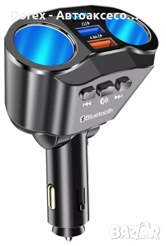 FM трансмитер Bluetooth 5.0 и зарядно 2 USB QC3.0, снимка 2 - Аксесоари и консумативи - 54134913