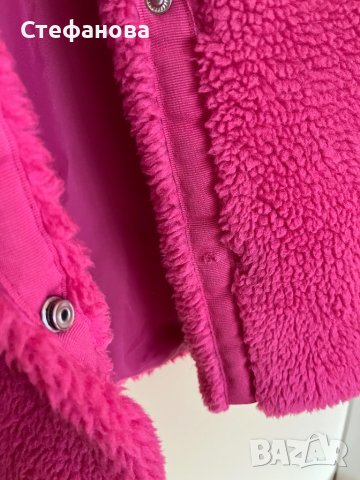 H&M розово пухкаво палтенце - 8-10 год., снимка 4 - Детски якета и елеци - 44397314