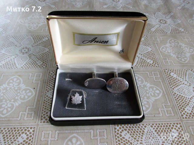  сребърни ръкавели, снимка 3 - Други - 29482334