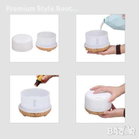 Арома дифузер - овлажнител за въздух с дистанционно управление, снимка 3 - Други стоки за дома - 53896013